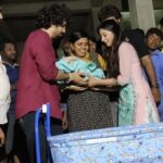 Harshika Poonacha Instagram - The flood victims in Gokak have lost everything and this little princess made sure that they don't lose their smile. She loved the cradle we bought for her 👼 They say children are equal to God and it's true 🙏🙏🙏 Gokak, Belgavi,karnataka