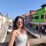 Harshika Poonacha Instagram - If colors could be a place, it's this beautiful #burano ❤❤❤ You've filled my life with colors burano 💕 I can't express how happy I'm today, you are amazing💕😍 Burano Island