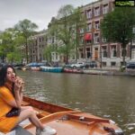 Harshika Poonacha Instagram - Wait a second !!! Doesn’t this pic look like a painting ?🥰 Found the best spot to have the world famous holland burger and fries ❤❤❤ Amsterdam, Netherlands