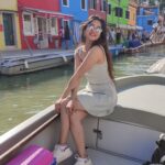 Harshika Poonacha Instagram - If colors could be a place, it's this beautiful #burano ❤❤❤ You've filled my life with colors burano 💕 I can't express how happy I'm today, you are amazing💕😍 Burano Island
