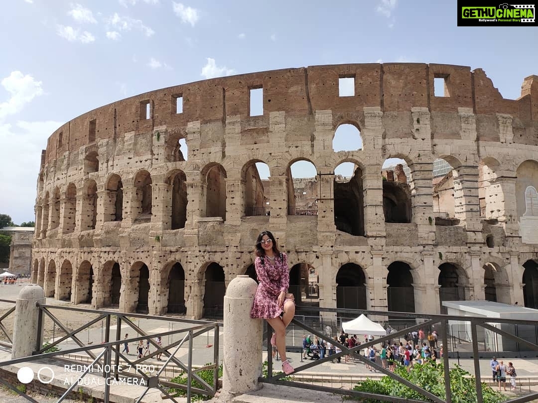 Harshika Poonacha Instagram - The beautiful #colosseum 😘😘😘