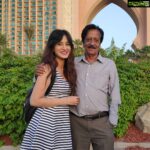 Harshika Poonacha Instagram - Happy Father's Day Pappa ❤️ Stay blessed and You will remain my real life hero forever and ever 🤗 Love you 😇 Atlantis, The Palm