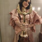 Harshika Poonacha Instagram - So humbled and honoured to receive the Readers Choice Best Actress Award at #chittarastarawards 🙏 Will promise to work harder and keep entertaining my fans 🤗 This award has given me wings to fly higher 😍 Thankyou so very much @chittara_kannada and to all my fans for encouraging my work 🙏 I'm truly blessed 😇 The Lalit Ashok Bangalore