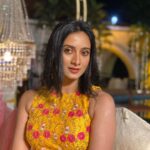 Harshika Poonacha Instagram – Be your own SUNSHINE ♥️
.
.
.
Weddings are fun when it’s your close ones,Happy married life to the gorgeous couple Pankaj and Soniya ♥️

I loved #sangeet #baarath #haldi #phere and yesterday was the #reception. So the series of looking good continues with a beautiful lehenga from @shreedesignersboutique .
MUH @indiravisage 
Jewellery @velvetboxby 

#PankajwedsSoniya Golden Palms Hotel & Spa