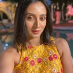 Harshika Poonacha Instagram – Be your own SUNSHINE ♥️
.
.
.
Weddings are fun when it’s your close ones,Happy married life to the gorgeous couple Pankaj and Soniya ♥️

I loved #sangeet #baarath #haldi #phere and yesterday was the #reception. So the series of looking good continues with a beautiful lehenga from @shreedesignersboutique .
MUH @indiravisage 
Jewellery @velvetboxby 

#PankajwedsSoniya Golden Palms Hotel & Spa