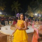 Harshika Poonacha Instagram – Be your own SUNSHINE ♥️
.
.
.
Weddings are fun when it’s your close ones,Happy married life to the gorgeous couple Pankaj and Soniya ♥️

I loved #sangeet #baarath #haldi #phere and yesterday was the #reception. So the series of looking good continues with a beautiful lehenga from @shreedesignersboutique .
MUH @indiravisage 
Jewellery @velvetboxby 

#PankajwedsSoniya Golden Palms Hotel & Spa