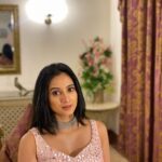 Harshika Poonacha Instagram - Name : @harshikapoonachaofficial JOB : To look GORGEOUS ♥️♥️♥️ . . . MUH @indiravisage Jewellery @velvetboxby Golden Palms Hotel & Spa