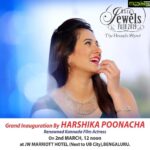 Harshika Poonacha Instagram - ❤️❤️❤️ @timesasiajewelsfair @jwmarriottblr @jwmarriotthotels