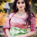 Harshika Poonacha Instagram - Chin up #princess👑 💖 👗 @jayanthiballal 💍 @sriganeshjewellers 💄 @shaggy_khuman 📸 @rathin09