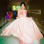 Harshika Poonacha Instagram - Swirling it my way 💖💖💖 Wearing the gorgeous @saldanha_label 😘 Pictures by @sushanth_jadav JW Marriott Hotel Bengaluru