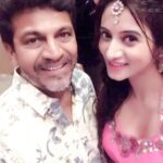 Harshika Poonacha Instagram - King of Sandalwood completes 33 years in Sandalwood ❤️❤️❤️ Such a proud moment of our Kannada Film Industry 😇