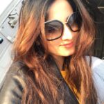 Harshika Poonacha Instagram - #Hubballi here I come ❤️❤️❤️ While Namma Bengaluru sun is kissing me goodbye 😘😘😘