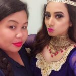 Harshika Poonacha Instagram - Wowwww!!!! It’s an amazing feeling after you have practised day and night and then your performance goes AWESOME ❤️ Just rocked a super energetic performance for @tv9kannadanews 12th anniversary celebration . Costume designed by #MJcreations Hair and makeup @roominachanu