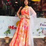 Harshika Poonacha Instagram – Standing tall ❤️❤️❤️
Wearing this beautiful @saldanha_label printed lehenga 😘
Matching with the choker necklace and antique bangles by the very trusted jewellers @sriganeshjewellers Rajajinagar
Believe in yourself and the universe will be all yours ❤️❤️❤️