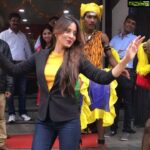 Harshika Poonacha Instagram - #dollukunitha music DANCE makes me happy ❤️❤️❤️ #dance #happiness #harshikapoonacha #life #smilingqueen #harshika #dance with me on @tiktok @actressharshika