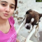 Harshika Poonacha Instagram - #RamboLove I took him for a walk after long and this is the return gift I get... Somany somany kisses at once 😘😘😘😘😘😘😘😘 #unconditionallove #love #pet #petlove #rambo #myboy Bangalore, India