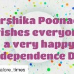 Harshika Poonacha Instagram – ❤️❤️❤️
#Repost @bangalore_times with @get_repost
・・・
Happy Independence Day, says @harshikapoonachaofficial