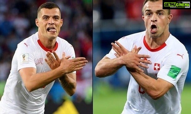 Harshika Poonacha Instagram - #chittechallenge accepted by Xhaka and Shaqiri.. Switzerland football players❤️❤️❤️ #chittechallenge #chitteonjune29th