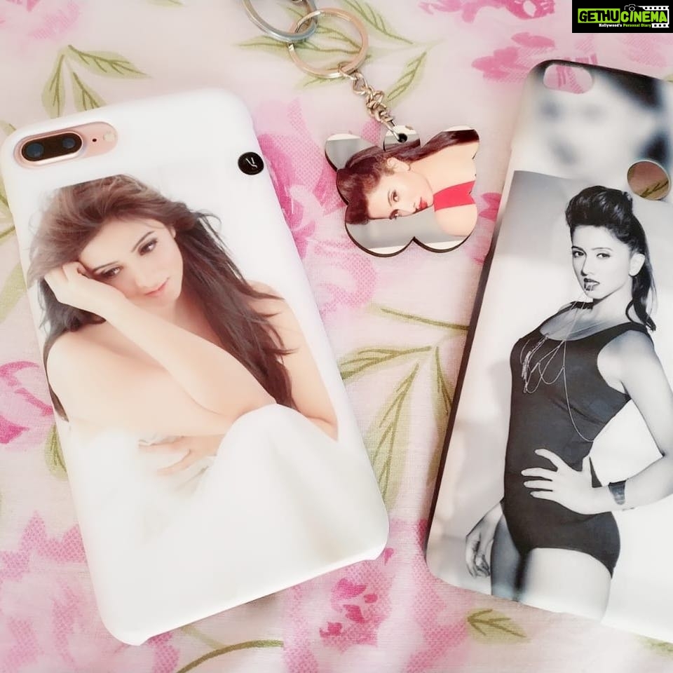 Harshika Poonacha Instagram - Thankyou somuch @case_holix for these lovely customised phone cases ❤️❤️❤️ And most importantly Thankyou for the #Chitte key chain 🦋🦋🦋 Did not expect this one,Such a lovely gift ❤️ Do order your customised phone cases on @case_holix 👍