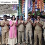Harshika Poonacha Instagram - Thnq @bangalore_times ❤️❤️❤️ #Repost @bangalore_times with @get_repost ・・・ That's some fan following @harshikapoonachaofficial has.. check out the bus drivers and conductors at Majestic joining her #Chitte Challenge!