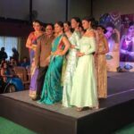 Harshika Poonacha Instagram - What a beautiful show!!! I was so happy to be decked up with gold jewelry and walking the ramp for #jewelsexotica fashion show with these beautiful models and my favourite designer #rajeshshetty