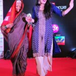 Harshika Poonacha Instagram - I’ve walked for close to 100 fashion shows as a showstopper,But this was a special one🤗 @Vijaykarnataka @BangaloreMirror hosted a show fr #Mothersday where this granny was walking the ramp with her Daughter,Granddaughter n Great Granddaughter n I couldn miss a chance😘 #HowCute