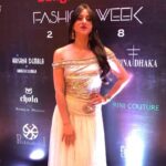 Harshika Poonacha Instagram - Walking the Ramp as the showstopper for amazing super talented designer @rinadhaka ❤️❤️❤️ Love the outfit Thankyou @bangalore_times @timesfashionweek @smilefoundationindia @bbenindia
