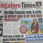 Harshika Poonacha Instagram - I love you all for sending me so many pictures of the Times of India Newspaper today and congratulating me on my new film. I will always need this love and support to keep going 🙏 Keep supporting ♥️♥️♥️ #Kaalanaagini #new #film #kannada #karnataka @bangalore_times @timesofindia
