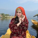 Harshika Poonacha Instagram - At Srinagar’s Jewel #DalLake ♥️ Shooting for my next in #Kashmir ♥️♥️♥️ Loving every bit of being a Kashmiri, people are so warm and nice here♥️♥️♥️ Venue : Dal Lake also known as “Lake of Flowers”, “Jewel in the crown of Kashmir “ Kashmir A Heaven On Earth
