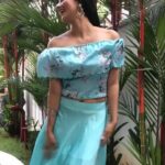 Harshika Poonacha Instagram - I feel like a butterfly everytime I wear @reshmakunhi @becomingbyreshmakunhi creation 🦋🦋🦋 #neelashalabhame #bluebutterfly #harshika #harshikapoonacha #thala #thalafan #ajith #ajithkumar