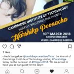 Harshika Poonacha Instagram - Awwww....These lines made my day🙏 Thnq for making me feel so so special Thnq @citech.bangalore 🙏