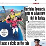 Harshika Poonacha Instagram - How beautiful 😍 🤩 ❤ My First ever PARAGLIDING experience is covered on @timesofindia @bangalore_times ❤ Just grateful to God for giving me an opportunity to explore the world 🌎 Feeling blessed 🙏 Thankyou @vinay.vinaylokesh for this lovely article and I feel thrilled 😊 Fethiye, Turkey South West