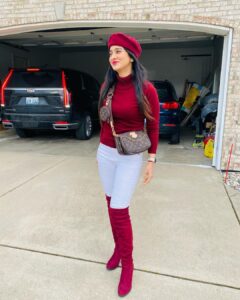 Harshika Poonacha Instagram - Why FIT IN ? When you are born to STAND OUT ♥️♥️♥️ . . . . . PS : I love hats and boots 💕💕💕 That’s my new thing 🥰 #usa #diaries Michigan, USA