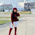 Harshika Poonacha Instagram – Why FIT IN ? When you are born to STAND OUT ♥️♥️♥️
.
.
.
.
.
PS : I love hats and boots 💕💕💕
That’s my new thing 🥰
#usa #diaries Michigan, USA