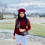 Harshika Poonacha Instagram - Why FIT IN ? When you are born to STAND OUT ♥️♥️♥️ . . . . . PS : I love hats and boots 💕💕💕 That’s my new thing 🥰 #usa #diaries Michigan, USA