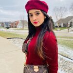 Harshika Poonacha Instagram - Why FIT IN ? When you are born to STAND OUT ♥️♥️♥️ . . . . . PS : I love hats and boots 💕💕💕 That’s my new thing 🥰 #usa #diaries Michigan, USA