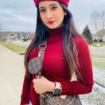 Harshika Poonacha Instagram - Why FIT IN ? When you are born to STAND OUT ♥️♥️♥️ . . . . . PS : I love hats and boots 💕💕💕 That’s my new thing 🥰 #usa #diaries Michigan, USA