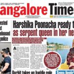 Harshika Poonacha Instagram - “KaalaNaagini” 🐍 Announcement about my next on @timesofindia @bangalore_times ♥️♥️♥️ Thankyou @vinay.vinaylokesh for this lovely article ♥️ KaalaNagini will be my first Fictional Periodical film, Need all your love and blessings ♥️♥️♥️ Srinagar, Jammu and Kashmir