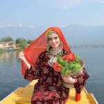 Harshika Poonacha Instagram - At Srinagar’s Jewel #DalLake ♥️ Shooting for my next in #Kashmir ♥️♥️♥️ Loving every bit of being a Kashmiri, people are so warm and nice here♥️♥️♥️ Venue : Dal Lake also known as “Lake of Flowers”, “Jewel in the crown of Kashmir “ Kashmir A Heaven On Earth