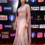 Harshika Poonacha Instagram – There is a princess inside all of us ❤❤❤
Living my princess moment at @siimawards Day 2.
Wearing beautiful @label_divya_samal 
Elegant Jewellery @pihtara_jewels 
#SIIMA 
Thankyou @ragalahari for the beautiful pictures ❤ Novotel Hyderabad Convention Centre