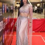 Harshika Poonacha Instagram – There is a princess inside all of us ❤❤❤
Living my princess moment at @siimawards Day 2.
Wearing beautiful @label_divya_samal 
Elegant Jewellery @pihtara_jewels 
#SIIMA 
Thankyou @ragalahari for the beautiful pictures ❤ Novotel Hyderabad Convention Centre