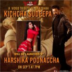 Harshika Poonacha Instagram - Surprise ♥️♥️♥️ A video tribute to our very own superstar @kichchasudeepa sir will be launched today at 7pm on my @twitter and @instagram pages ♥️♥️♥️ Stay tuned sweethearts 💓 #kicchasudeepa #25years #tribute
