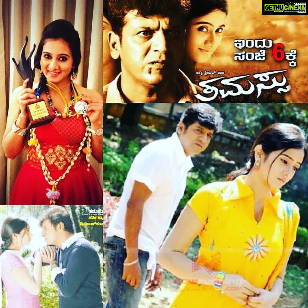 Harshika Poonacha Instagram - Happy Birthday #Shivanna ♥️ Thamassu will always remain the most special and beautiful movie of my career and working with you is like learning in an Acting institute 🙏 May you be blessed forever @nimmashivarajkumar 🙏 #happybirthday #shivarajkumar #shivanna