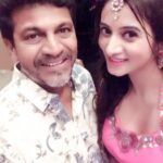 Harshika Poonacha Instagram - Happy Birthday #Shivanna ♥️ Thamassu will always remain the most special and beautiful movie of my career and working with you is like learning in an Acting institute 🙏 May you be blessed forever @nimmashivarajkumar 🙏 #happybirthday #shivarajkumar #shivanna