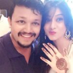 Harshika Poonacha Instagram – Happy birthday to the Awesomest Golden Star @goldenstar_ganesh sir ♥️♥️♥️
Stay awesome forever sir 
God bless you 🙏
We love you ♥️
#happybirthday #goldenstar