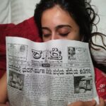 Harshika Poonacha Instagram - I'm sleeping hugging my favourite Shakthi newspaper today which has applauded our work .This has inspired us to work harder and help many more people who are in need. Thankyou somuch Shakthi 🙏🙏🙏