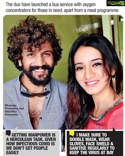 Harshika Poonacha Instagram - Thankyou somuch @bangalore_times @toibengaluru @timesofindia 🙏 @bhuvanamfoundation is very grateful for your support 🙏 #BhuvanamFoundation The Religion of Love and Kindness @bhuvann_ponnannaa_official
