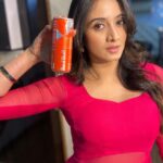 Harshika Poonacha Instagram - @redbull @redbullindia is now in a brand new flavour and that’s #watermelonredbull 🍉 Try out the brand new #redbull and you will love it just like I did ♥️ #rededition #givesyouwings #watermelonflavour #noplastic #sustainablelifestyle @troyjam_