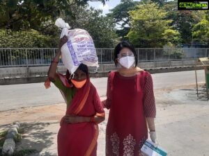Harshika Poonacha Instagram - #FeedKarnataka @bhuvanamfoundation @bhuvann_ponnannaa_official