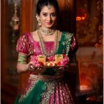 Harshika Poonacha Instagram – Let’s welcome Ugadi with great hope, eagerness and anticipation .
Happy Ugadi ❤️❤️❤️
.
.
.
Wearing beautiful @nineonine_designstudio 
PC @candidclicks1 
MUH @makeoverwithnirmala_bhadrappa 
Jewellery @waymore_priyanka 
Nails @glamnails_bynikki